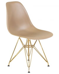 Стул обеденный ДОБРИН ДСР (ножки золотые, цвет бежевый (ГР-03)) 4 шт / DOBRIN DSR (GR-03))