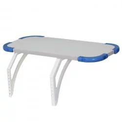 Полка навесная с проставкой Полка_бз 3/550 Белая Синяя / Polka_bz