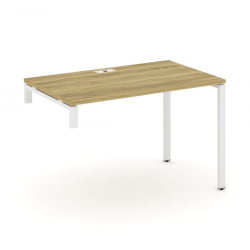 Стол надставка на опорную тумбу CОНCЕПТ CН.ОСН-002 Дуб Винченцо Белый / CONCEPT CN.OSN-002