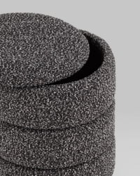 Пуф с ящиком Хиве КСС букле черный меланж / Hive XS