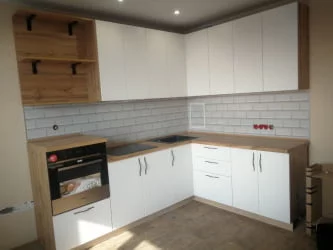 Глянцевый фартук (КОМПОЗИТ) КМ 10 Белый / KM