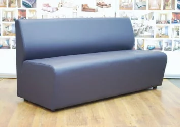 Диван с пластиковыми ножками Диванная секция Итон тройная без подлокотников Антрасите / Antracite