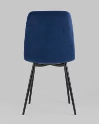 Стул Оливер велюр Темно-синий / Oliver