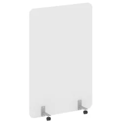 Перегородка на металлических опорах, на роликах Р-лине ДП.Р-120-180 Белый / R-line DP.R-120-180