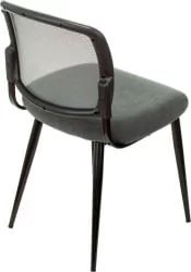 Стулья для кухни Бюрократ КФ-8В блаcк Серый 2 шт. / KF-8W black