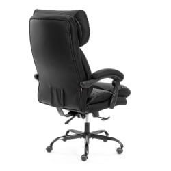 Кресло руководителя Чиеф металБЛ кож/зам/ткань, черный/черный стеганный/черный, 36-6/36-6/ТВ-11 / Chief metalBL 36-6/36-6/TW-11