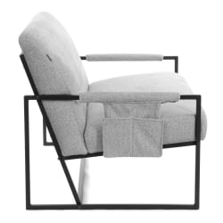 Диван Чарли ЛУКС/Чарли Люкс велюр/букле, ВТ шапе силвер / Charli LUX/Чарли VT shape silver