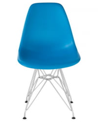 Стул обеденный ДОБРИН ДСР (ножки хром, цвет голубой (БЕ-02)) 4 шт / DOBRIN DSR (BE-02))