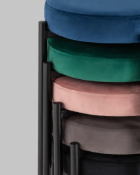 Табуретка Рио велюр Пыльно-розовый