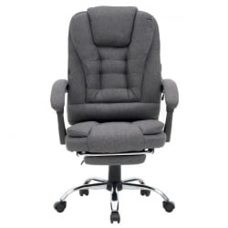 Кресло офисное с функцией вибромассажа CРОМЕКС (КРОМЕКС) Чилл МС-005 ткань серое / CROMEX Chill MS-005