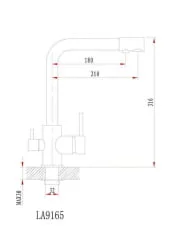 Смеситель ГРАНУЛА 2015 Графит / GRANULA
