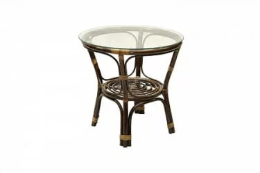 Стол Багама круглый без плетеной столешницы Бахама олива / Bahama