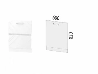 Панель для посудомоечной машины Бьянка 102.69