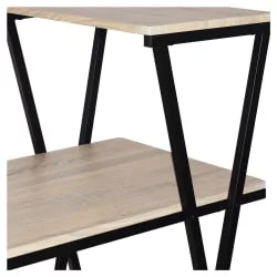 Стол на металлокаркасе БРАБИКС ЛОФТ CД-004 Дуб натуральный / BRABIX LOFT CD-004