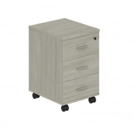 Тумба опорная (мобильная) с 3 ящиками Винг ВН.201.ОЛ Дуб светлый / Wing WN.201.OL