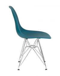 Стул обеденный ДОБРИН ДСР (ножки хром, цвет морской волны (Г-05)) 4 шт / DOBRIN DSR (G-05))