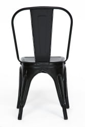 Стул ЛОФТ CХАИР (мод. 012) металл, 45*35*85см, черный/блаcк винтаге / LOFT CHAIR (mod. черный/black vintage
