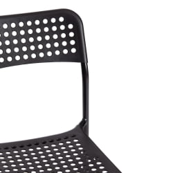 Стул со спинкой АДДЕ (мод. C-049) металл/пластик, 39 х 49 х 78 см, Блаcк (черный) / ADDE (mod. C-049) Black
