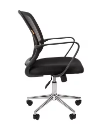 Кресло для оператора Чаирман 698 чроме ТВ Черное / Chairman chrome TW