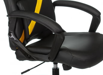 Геймерское кресло Бюрократ ЗОМБИЕ ДРИВЕР Черный-желтый / ZOMBIE DRIVER