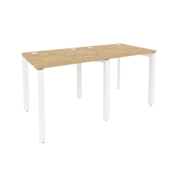 Рабочая станция на П-образном м/к ОНИКС О.МП-РС-2.0.7 Тиквуд Светлый/Белый / ONIX O.MP-RS-2.0.7