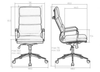 Офисное кресло для руководителей ДОБРИН АРНОЛД (черный) / DOBRIN ARNOLD