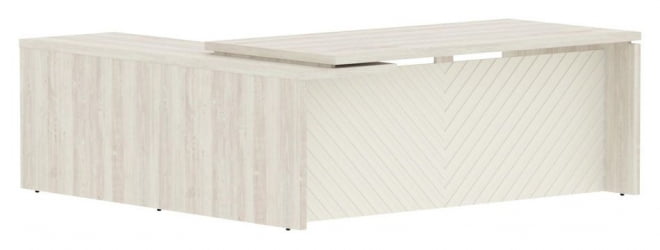 Стол руководителя правый Торр ЛУКС ТЛCТ 2020 Р Сосна Эдмонд Латте / Torr LUX TLCT R