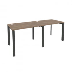 Рабочая станция на П-образном м/к ОНИКС О.МП-РС-2.1.7 Дуб Аризона/Антрацит / ONIX O.MP-RS-2.1.7