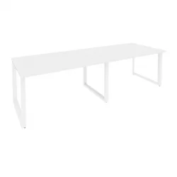 Стол переговорный (2 столешницы) ОНИКС О.МО-ПРГ-2.3 Белый Бриллиант / ONIX O.MO-PRG-2.3