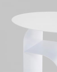 Журнальный столик Арвел металл белый / Arwel