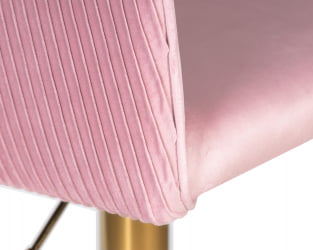 Стул барный ДОБРИН ДЭРCЙ ГОЛД (розовый велюр (1922-16)) / DOBRIN DARCY GOLD