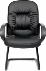 Кресло для посетителя CХАИРМАН 416 ЭКО В (В) Черное Эко / CHAIRMAN (V)