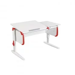 Растущая мебель Парта 1/75-40 + Стул Белый Красный / Parta Stul