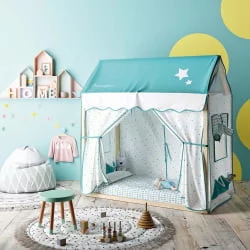 Кроватка для новорожденных Микуна Типи Хоусе МОНТ-1874 Ватервоод/Вхите / Micuna Tipi House MONT-1874 Waterwood/White