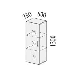 Распашной шкаф в гостиную Фреска 66.07 (лев/прав)