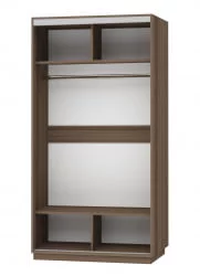 Шкаф-купе со стеклом Экспресс Хит Лондон/Ясень шимо тёмный