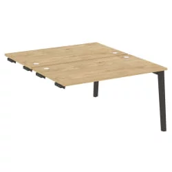 Стол-приставка двойной к опорным элементам ОНИКС ВООД ОВ.Д.СПР-3.8 Тиквуд Светлый/Темный / ONIX WOOD OW.D.SPR-3.8