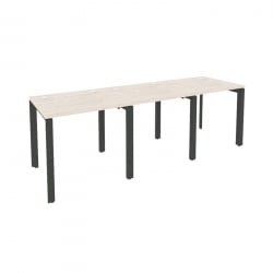 Рабочая станция на П-образном м/к ОНИКС О.МП-РС-3.0.7 Денвер Светлый/Антрацит / ONIX O.MP-RS-3.0.7