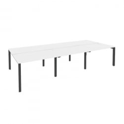 Рабочая станция на П-образном м/к ОНИКС О.МП-Д.РС-6.2.8 Белый Бриллиант/Антрацит / ONIX O.MP-D.RS-6.2.8