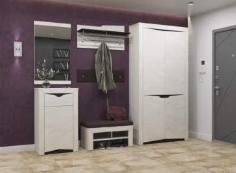 Шкаф Лючия 33.14 Бетон пайн белый Венге