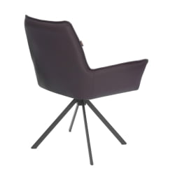 Кресло Мурано/Мурано опора 360, велюр/букле (ХЙП)/Экокожа, бежевый/коричневый / Murano/Мурано (HYP)/Экокожа,