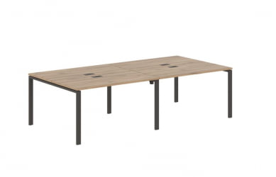 Бенч-система 4-местная ЕДИС ЕУВСТ 2713 Дуб Денвер светлый Мокко / EDIS EUWST