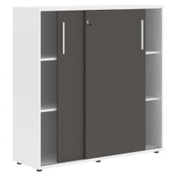 Шкаф с дверьми-купе ЕДИС ЕМC 1343 Мокко Белый Белый / EDIS EMC