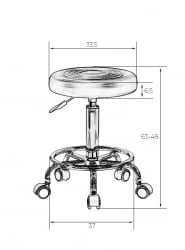 Табурет мастера ДОБРИН БИЛЛЙ БЛАCК (черный) / DOBRIN BILLY BLACK