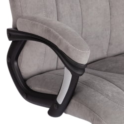 Кресло офисное БОСС Лукс флок , серый, 29 / BOSS Lux