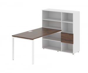 Рабочая станция ЕДИС ЕУРСТ 1215 Дуб Денвер темный Белый Белый / EDIS EURST