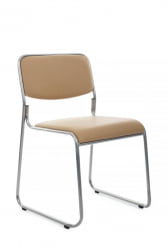 Кресло Никс РCХ ОМКЛ-02 Бежевый/Металл окрашенный Хром / Nix RCH OMKL-02
