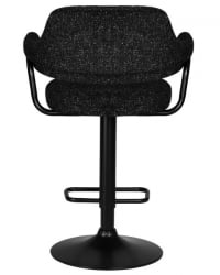 Стул барный ДОБРИН CХАРЛЙ БЛАCК (черный твид (ЛЕО18)) 2 шт / DOBRIN CHARLY BLACK (LEO18))