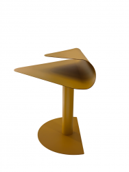 Журнальный столик Корнеа металл желтый / Cornea