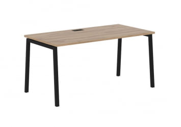 Стол письменный ЕДИС ЕЛСТ 1580 Дуб Денвер светлый Черный / EDIS ELST